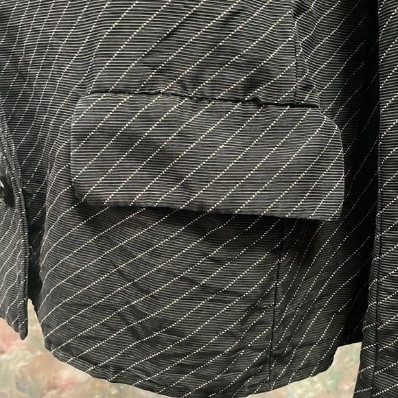 Oscar De La Renta Pin Stipe Blazer Vintage - Picture 5 of 9